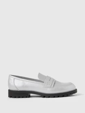 Mocasines metalizados para niños