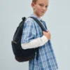 Mochila infantil de mezclilla y pana