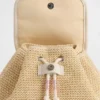 Mochila infantil de paja brillante