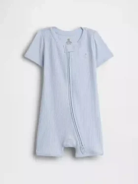 Mono corto «Baby First Favorites» de punto acanalado fino