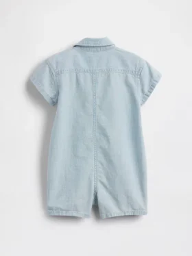 Mono de baño tipo shorty con bolsillo para bebé