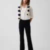 Pantalones acampanados de uniforme para niños de tejido Ponte