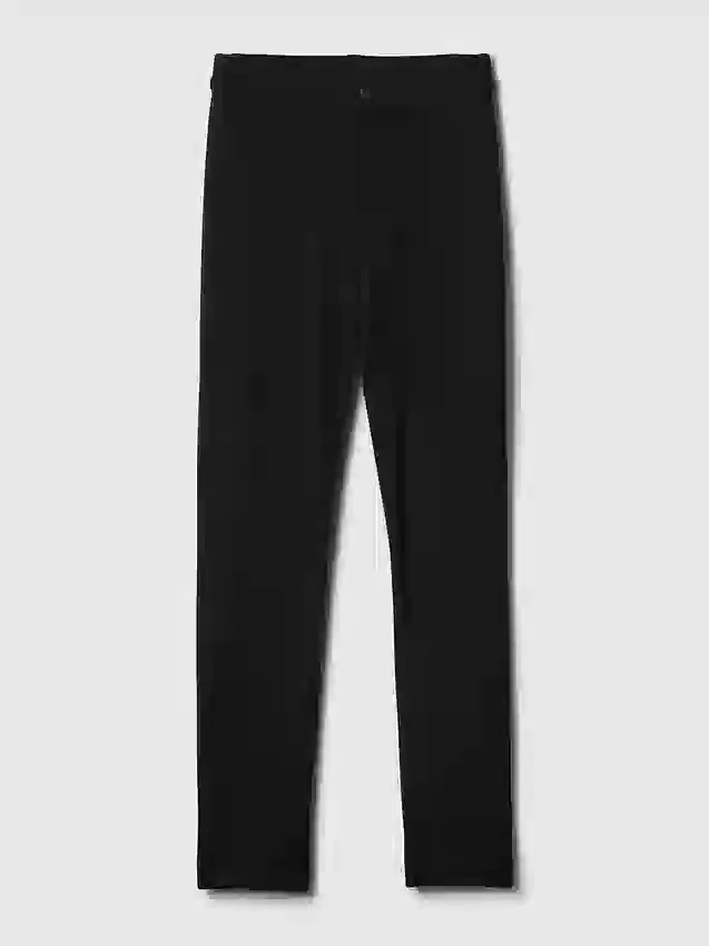 Pantalones ajustados de doble tejido de talle alto