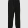 Pantalones ajustados de doble tejido de talle alto