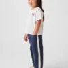 Pantalones anchos a rayas ultrasuaves sin cordón para Bebé y Niño