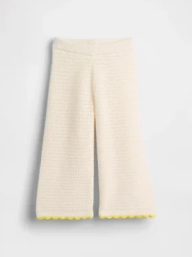 Pantalones anchos de ganchillo para bebés y niños