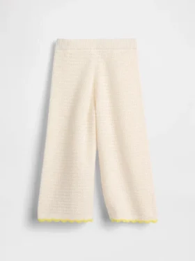 Pantalones anchos de ganchillo para bebés y niños