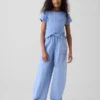 Pantalones anchos de niño con doble costura en las rodillas