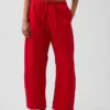 Pantalones anchos de popelín con doble refuerzo en las rodillas