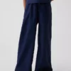 Pantalones anchos y cómodos de lino y algodón para niños