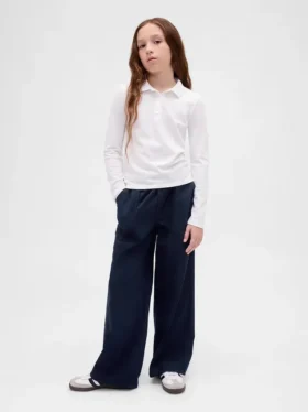 Pantalones anchos y cómodos para uniforme infantil