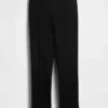 Pantalones capri de doble tejido