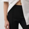 Pantalones capri de doble tejido