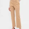 Pantalones caqui de talle medio