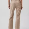 Pantalones caqui de talle medio