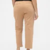 Pantalones caqui de talle medio