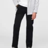 Pantalones caqui elásticos de corte recto para uniforme infantil