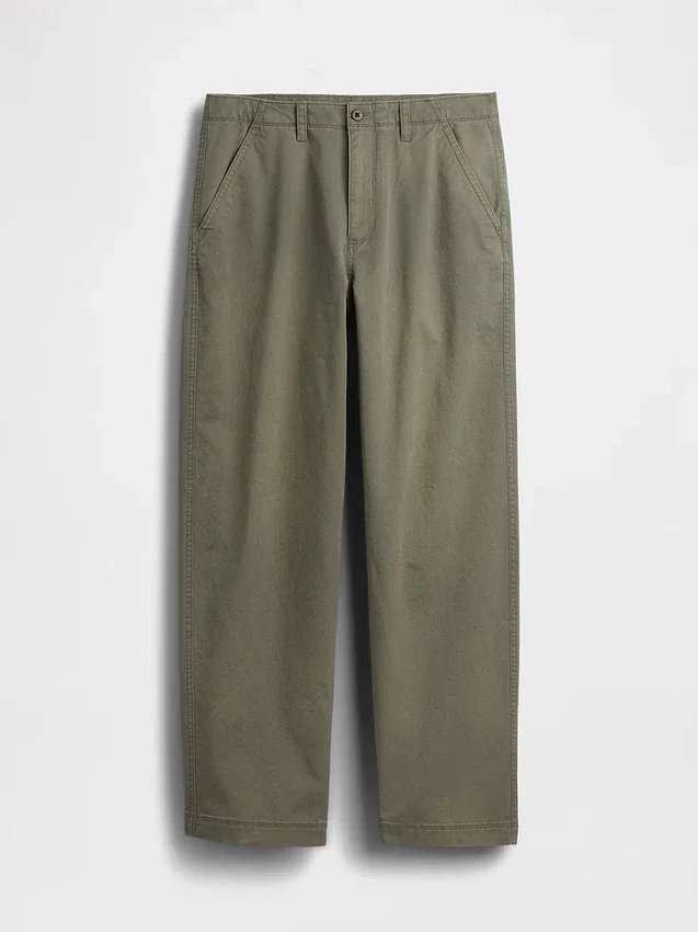 Pantalones caqui holgados
