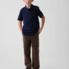 Pantalones caqui holgados de estilo moderno para niños