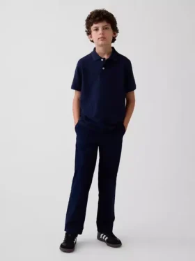 Pantalones caqui holgados de estilo moderno para niños