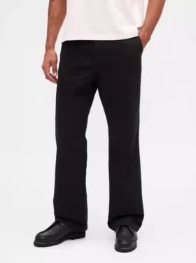 Pantalones caqui holgados de sarga pesada estilo años 90