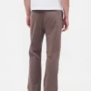 Pantalones caqui holgados de sarga pesada estilo años 90