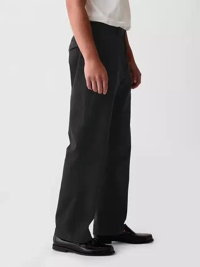 Pantalones caqui holgados estilo moderno de los 90
