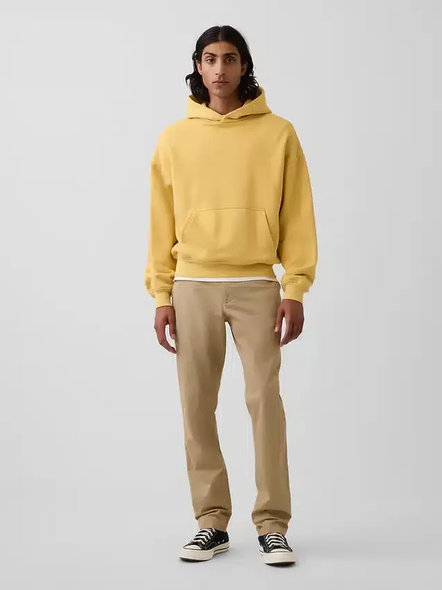Pantalones caqui modernos de corte ajustado