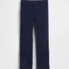 Pantalones caqui rectos y holgados de estilo uniforme moderno para niños