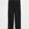 Pantalones caqui rectos y holgados de estilo uniforme moderno para niños