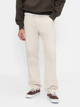 Pantalones caqui utilitarios de corte recto y estilo relajado