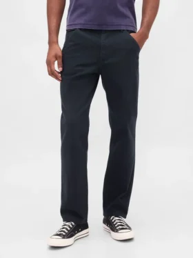 Pantalones caqui utilitarios de corte recto y estilo relajado