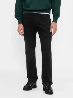 Pantalones caqui utilitarios de corte recto y estilo relajado