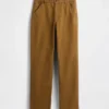 Pantalones caqui utilitarios de corte recto y estilo relajado