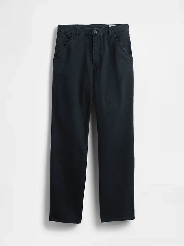 Pantalones caqui utilitarios de corte recto y estilo relajado