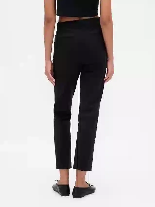 Pantalones cortos ajustados de doble tejido y talle alto