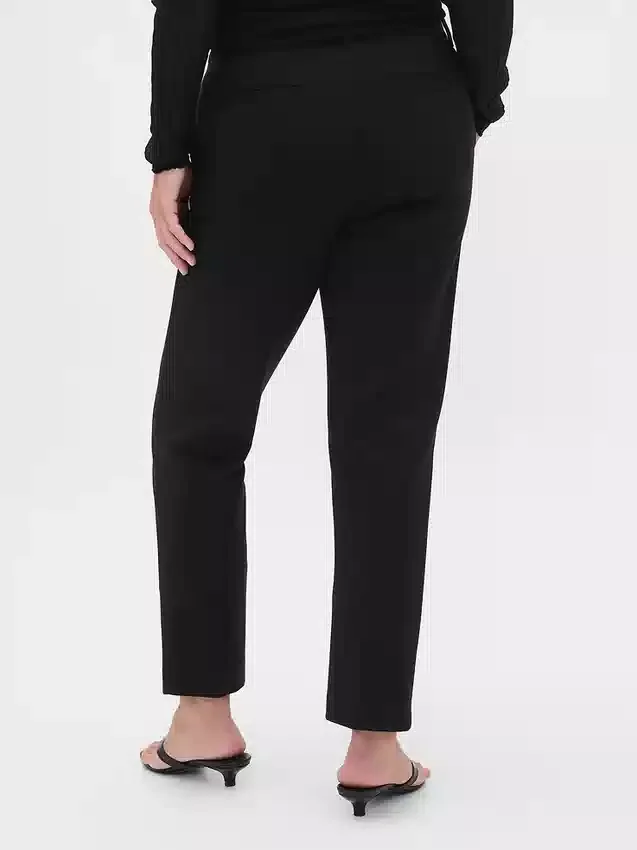 Pantalones cortos ajustados de doble tejido y talle alto