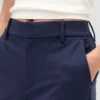 Pantalones cortos ajustados de doble tejido y talle alto