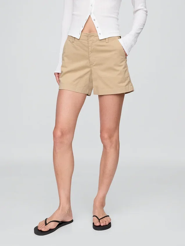 Pantalones cortos caqui Downtown de 4"
