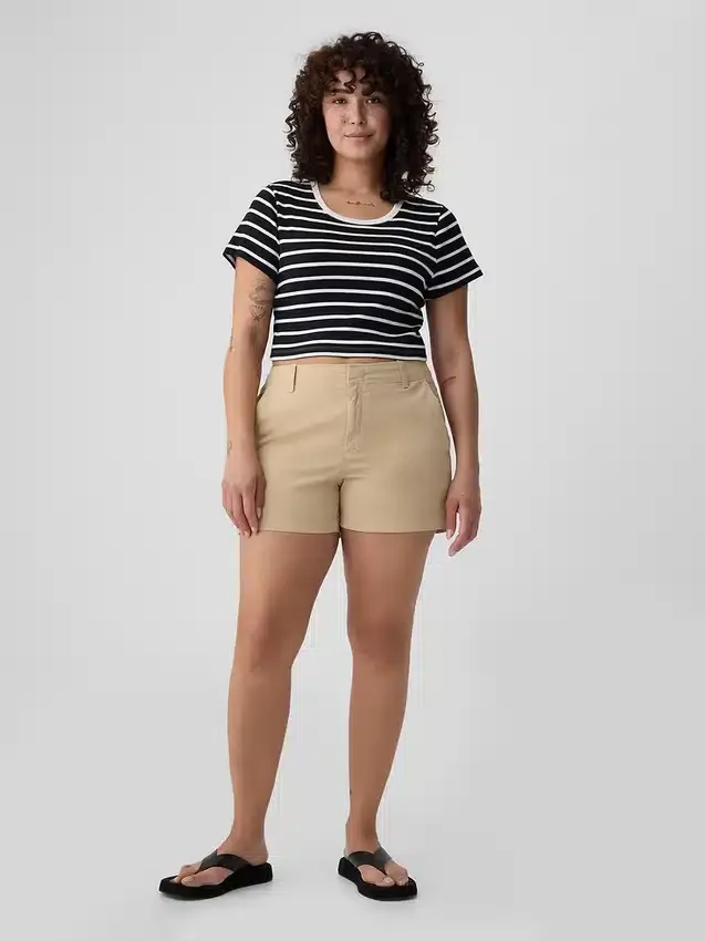 Pantalones cortos caqui Downtown de 4"