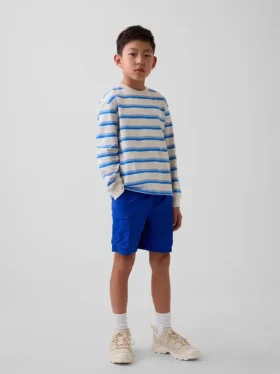 Pantalones cortos cargo holgados de secado rápido para niños