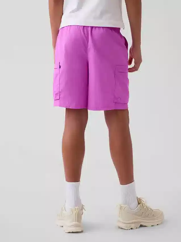 Pantalones cortos cargo holgados de secado rápido para niños