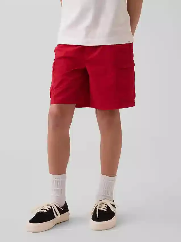 Pantalones cortos cargo holgados de secado rápido para niños