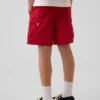 Pantalones cortos cargo holgados de secado rápido para niños