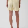 Pantalones cortos cómodos de mezcla de lino de 6"