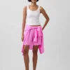 Pantalones cortos cómodos de mezcla de lino de 6"