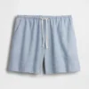 Pantalones cortos cómodos de mezcla de lino de 6"
