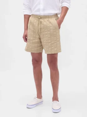 Pantalones cortos cómodos texturizados de 7″