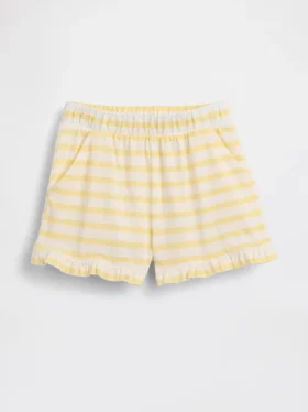 Pantalones cortos con volantes para bebés y niños, de poner sin cremallera, combinables