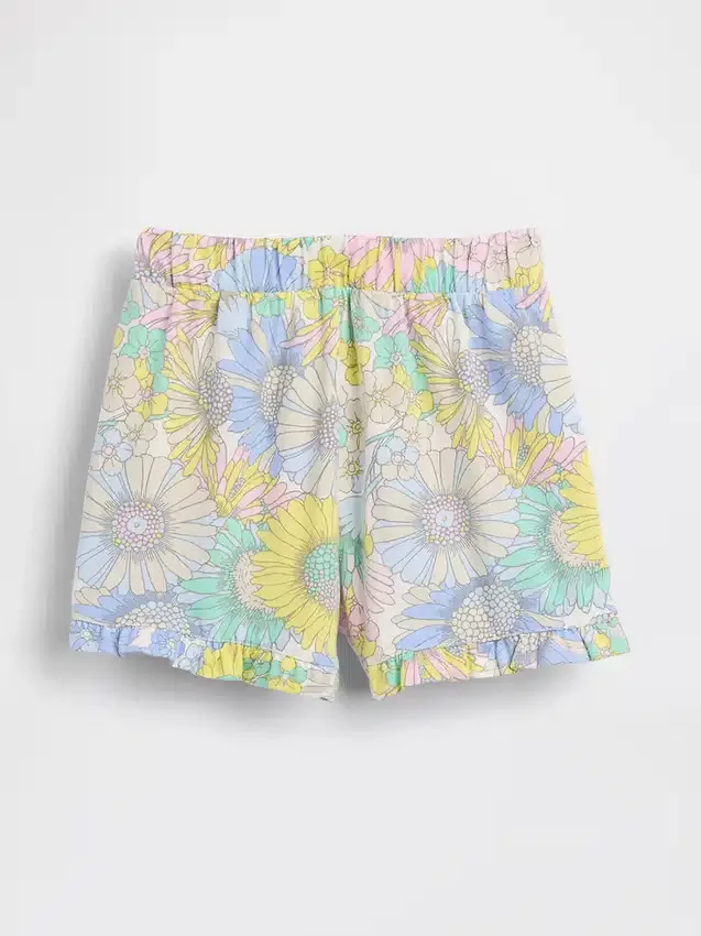 Pantalones cortos con volantes para bebés y niños, de poner sin cremallera, combinables